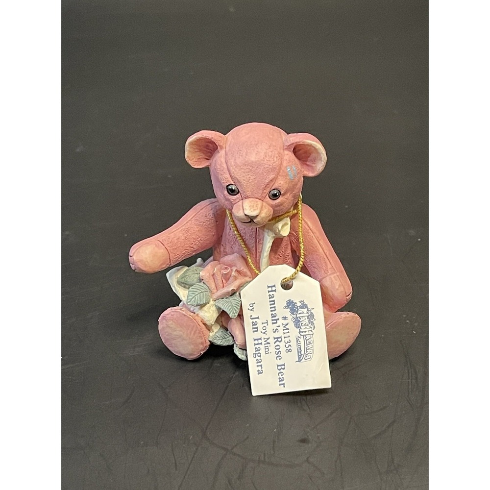 Hannah Rose Bear - Toy Mini - Teddy Bear By Jan Hagar Resin